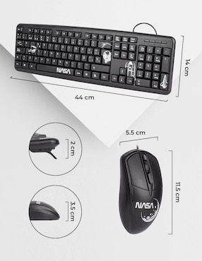 Mouse y teclado Techzone NSACCBA01