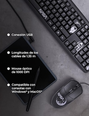 Mouse y teclado Techzone NSACCBA01