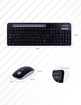 Mouse y teclado Techzone TZCOMBINA