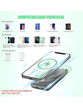 Batería portátil WÜND 10000 mAh ANR934