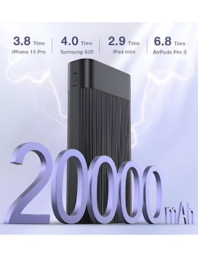 Batería portátil WÜND 20000 mAh ANR935