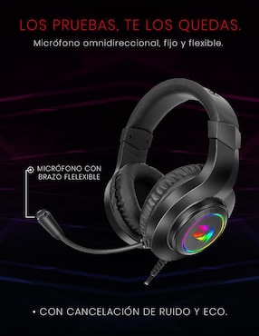 Audífonos gamer Redragon alámbricos