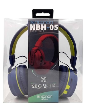 Audífonos On-Ear Necnon Nbh-05 alámbricos e inalámbricos