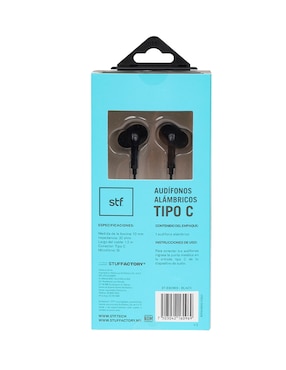 Audífonos In-Ear Stf St-E60969 alámbricos
