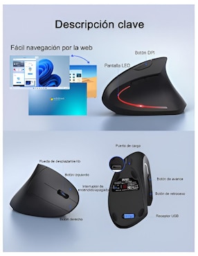Mouse Gamer Inalámbrico Wünd w1407nd