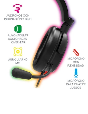 Audífonos gamer 4Gamers alámbricos