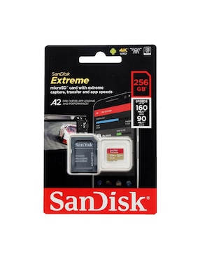 Memoria micro SD Sandisk capacidad 256 GB
