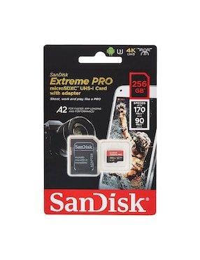 Memoria Micro SD Sandisk capacidad 256 GB