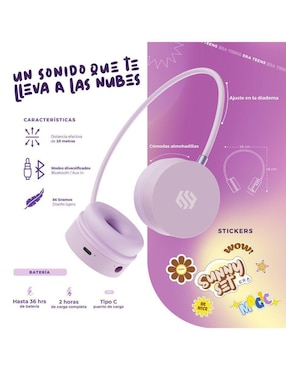 Audífonos On-Ear Binden Beyound Sunnyset alámbricos e inalámbricos