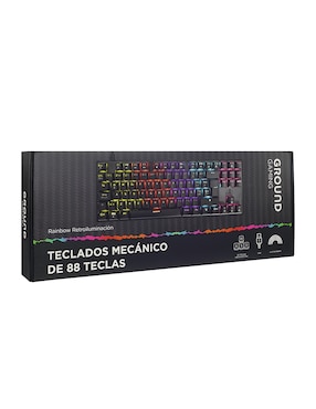 Teclado USB Bluetooth gamer retroiluminado español Ground Gaming GG-A49414