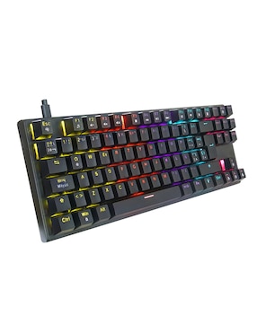 Teclado USB Bluetooth gamer retroiluminado español Ground Gaming GG-A49414