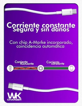 Cable USB C Wekome de 1 m