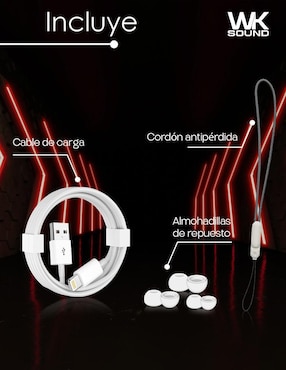 Audífonos In-Ear Wekome V05 inalámbricos