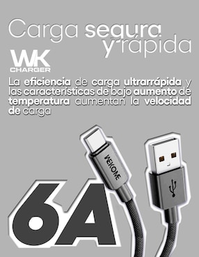 Cable USB C Wekome a tipo USB A de 1 m