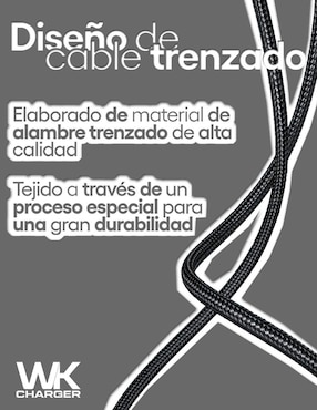 Cable USB C Wekome a tipo USB A de 1 m