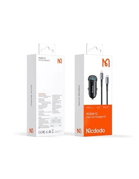 Cargador auto Mcdodo USB tipo C