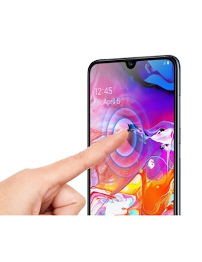 Mica celular Spigen Samsung Galaxy A70  de cristal templado