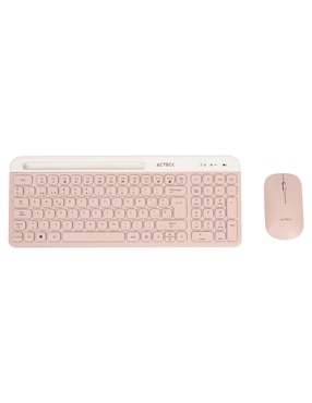 Mouse Y Teclado Acteck Virtuos Silk MK720 Rosa