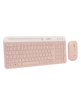 Mouse y teclado Acteck Virtuos Silk MK720 Rosa