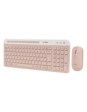 Mouse y teclado Acteck Virtuos Silk MK720 Rosa