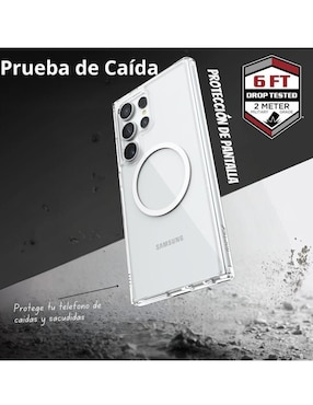 Funda para Samsung Raptic Clear Magnético de policarbonato