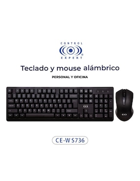 Mouse y teclado Control Expert CE-WS736