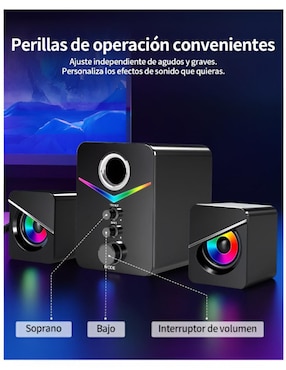 Set de bocinas Wünd alámbrica