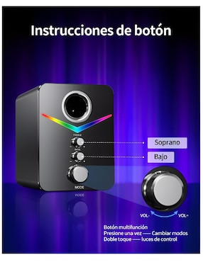 Set de bocinas Wünd alámbrica