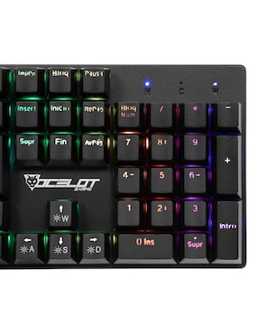 Teclado gamer retroiluminado español Ocelot Gaming OK-TKL2
