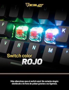 Teclado gamer retroiluminado español Ocelot Gaming OK-TKL2