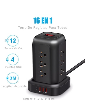 Multicontacto Wünd de 12 contactos