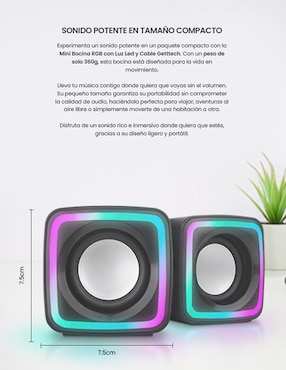 Set de bocinas Getttech GUS-ESRWR-01 alámbrica