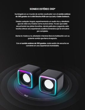 Set de bocinas Getttech GUS-ESRWR-01 alámbrica