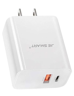 Cargador pared Jie Smart USB + USB tipo C