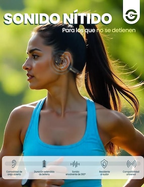 Audífonos True Wireless Getttech Sport Gue-Mssbt-01-Yw inalámbricos