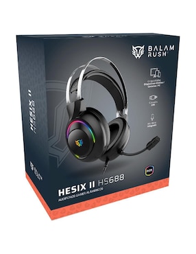 Audífonos gamer Over-Ear Balam Rush Hesix Ii alámbricos
