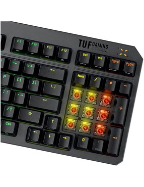 Teclado gamer conexión alámbrica Asus TUF Gaming K3 Gen II