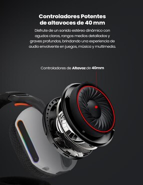 Audífonos gamer Getttech alámbricos