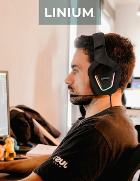 Audífonos gamer Linium alámbricos