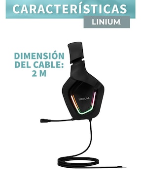 Audífonos gamer Linium alámbricos