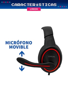 Audífonos gamer Linium alámbricos
