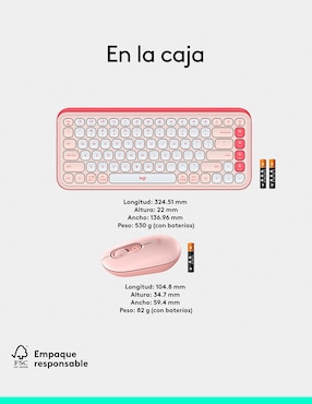 Mouse y teclado Logitech Pop Icon Combo