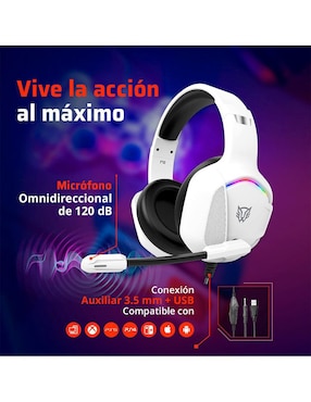 Audífonos gamer Over-Ear Balam Rush Orphix Ii Hs699 alámbricos