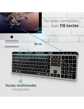 Teclado conexión inalámbrica Acteck Inspire Krea ti755