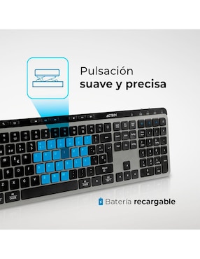 Teclado conexión inalámbrica Acteck Inspire Krea ti755