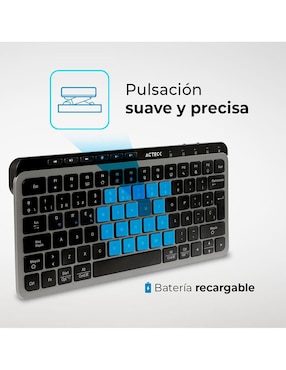 Teclado conexión inalámbrica Acteck Inspire Krea ti750