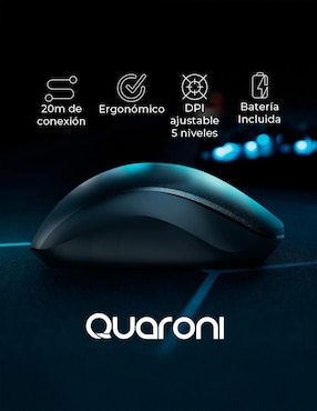 Mouse Gamer Inalámbrico Quaroni mico1