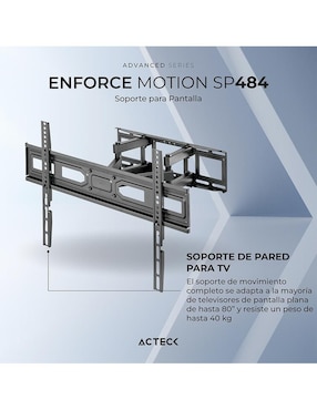 Soporte Acteck para pantalla articulado 37 - 80 pulgadas