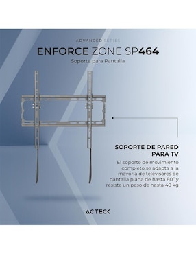 Soporte Acteck para pantalla inclinable 32 - 70 pulgadas