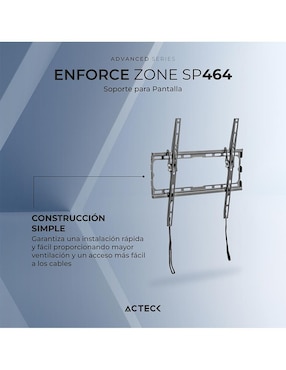 Soporte Acteck para pantalla inclinable 32 - 70 pulgadas